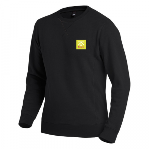 SWEATSHIRT MANCHES LONGUES TIMO NOIR BRODERIE"KBANE"