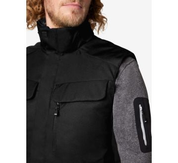 GILET DEPERLANT HAUKE NOIR BRODERIE COEUR "KBANE"