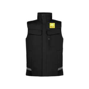 GILET DEPERLANT HAUKE NOIR BRODERIE COEUR "KBANE"