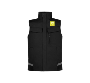 GILET DEPERLANT HAUKE NOIR BRODERIE COEUR "KBANE"