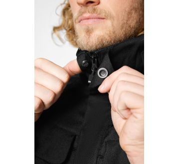 GILET DEPERLANT HAUKE NOIR BRODERIE COEUR "KBANE"