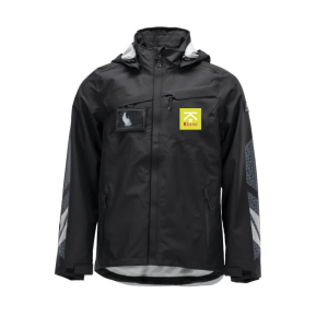 COUPE-VENT RESPIRANT NOIR MASCOT TRANSFERT COEUR "KBANE"